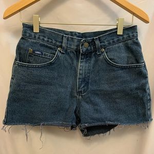 Lee high waisted cut off denim shorts